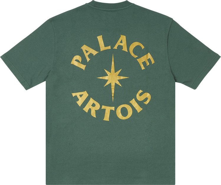 Palace x Stella Artois T Shirt Bottle Green