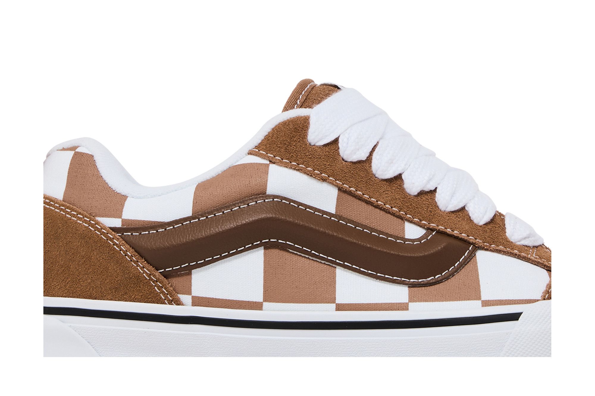 Buy Knu-Skool 'Mega Check Brown' - VN000CRPBRO | GOAT