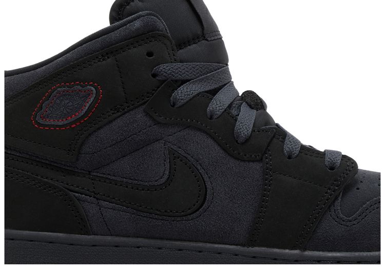 Air Jordan 1 Mid SE Craft GS Dark Smoke Red