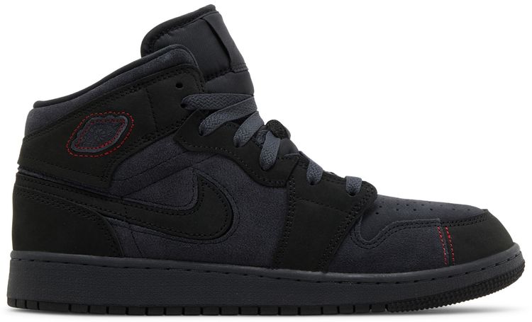 Air Jordan 1 Mid SE Craft GS Dark Smoke Red