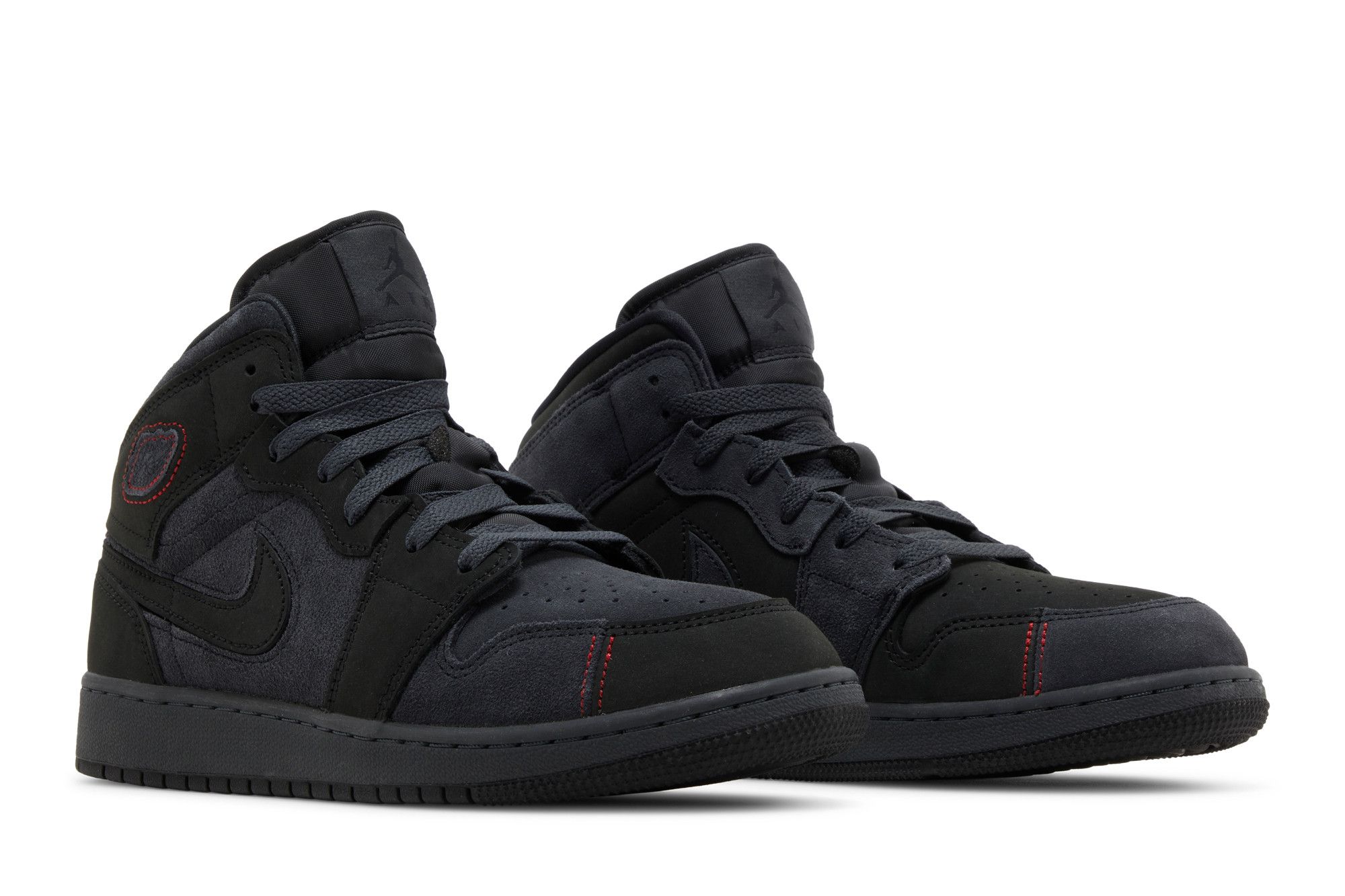 Jordan 1 mid black suede cheap
