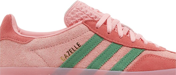 Wmns Gazelle Indoor Pink Spark Preloved Green