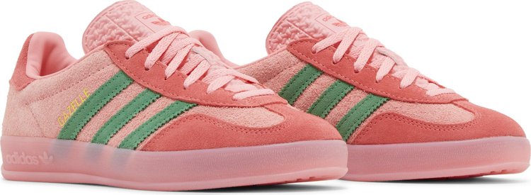 Wmns Gazelle Indoor Pink Spark Preloved Green