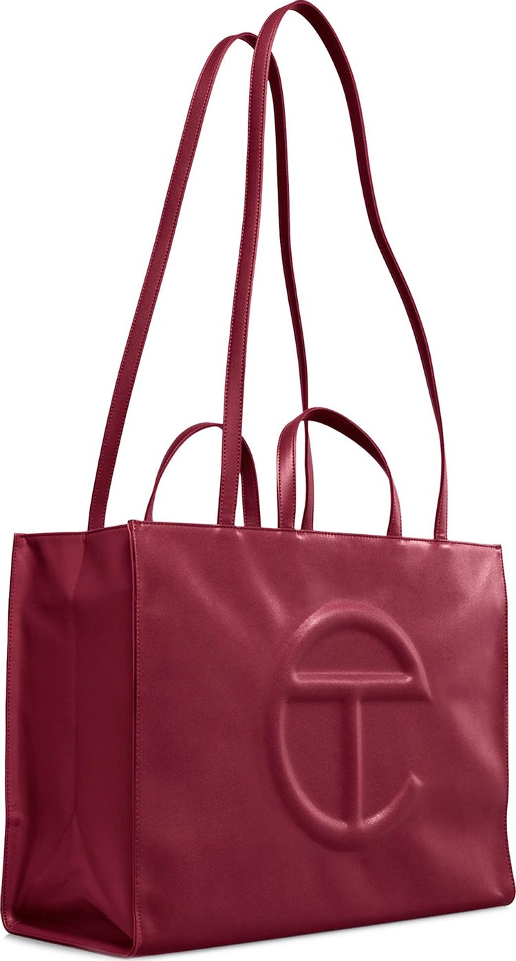 Telfar Large Shopping Bag Oxblood