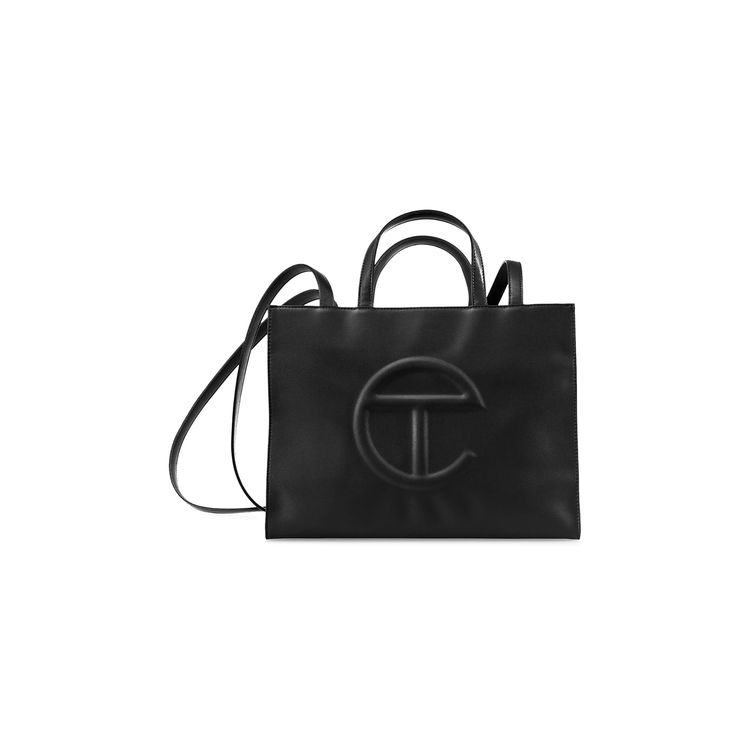 Black Telfar Bag Medium Shopping Bag - Black Patent main image 4