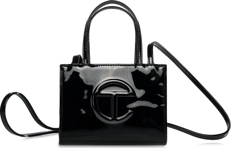 Telfar Small Shopping Bag Black Patent