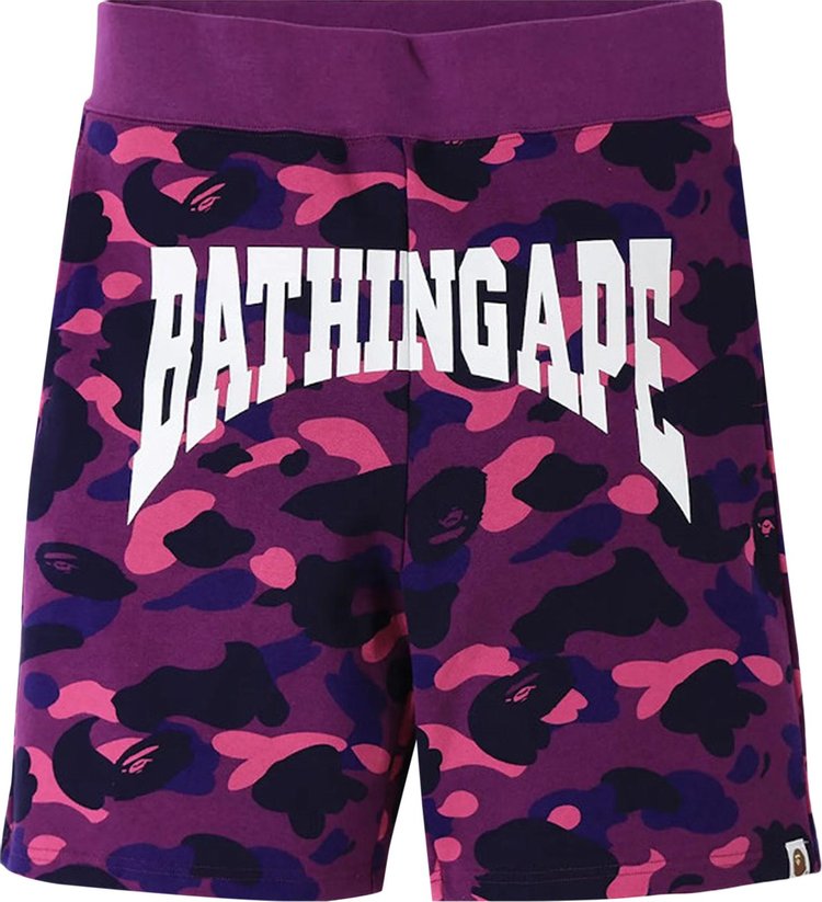 BAPE Color Camo Shorts Purple