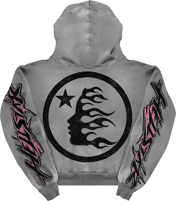 Hellstar Future Flame Hoodie Grey