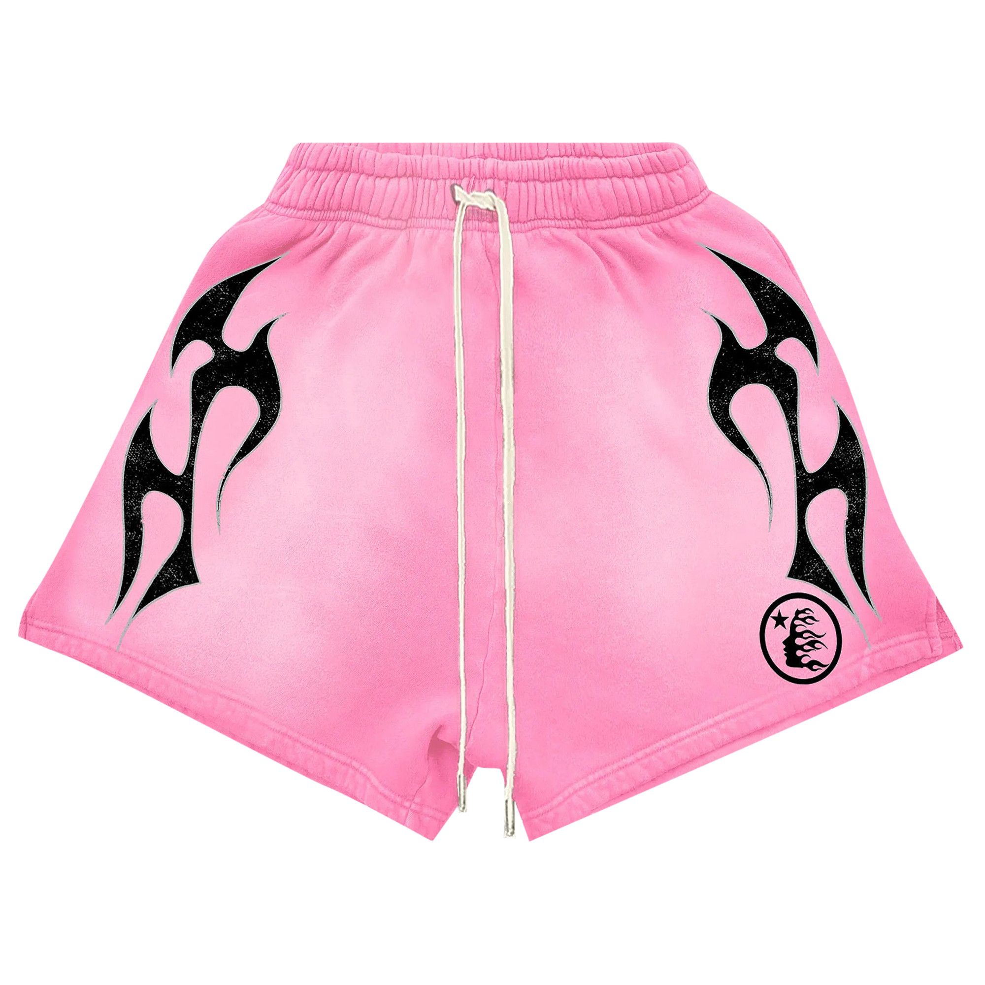 Size xl Hellstar Flame Shorts 'Pink/Black'