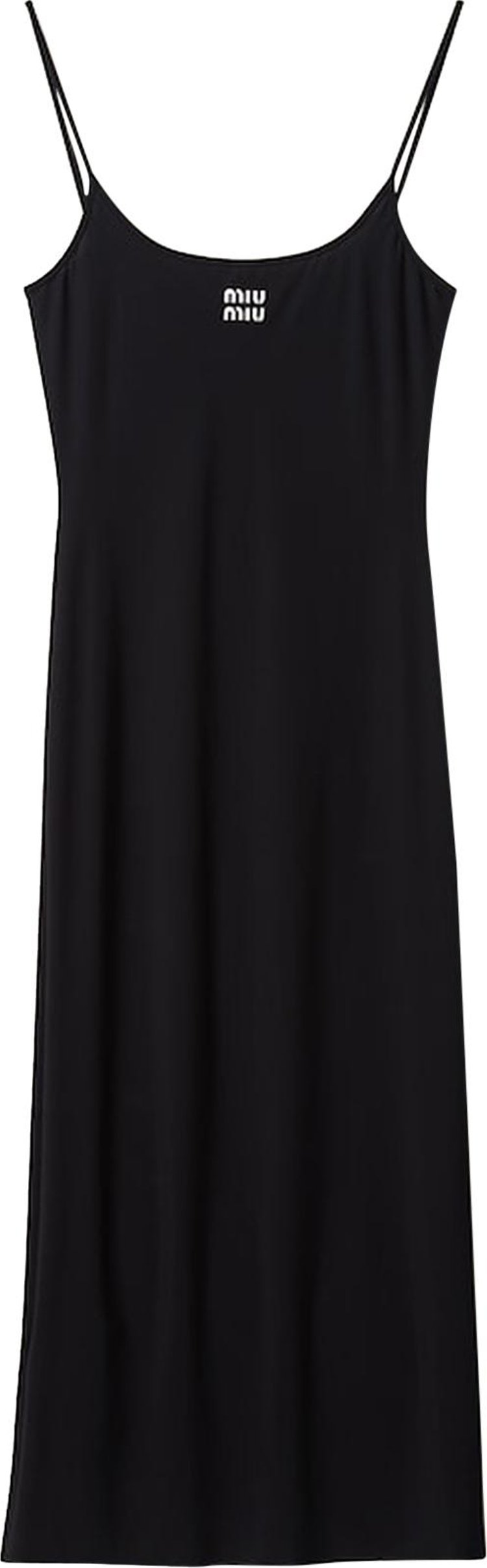 Miu Miu Stretch Jersey Dress Black