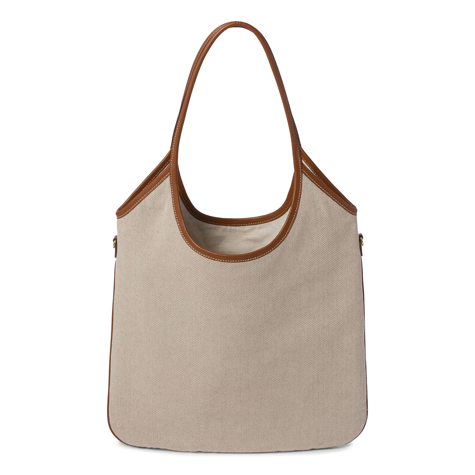 Miu Miu| (5BG231 ACRN F062F) Buy Miu Miu Canvas Shopping Bag 'Beige/Brandy' - 5BG231 2CRN