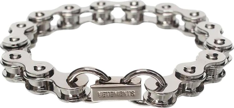 Vetements Biker Chain Bracelet Silver