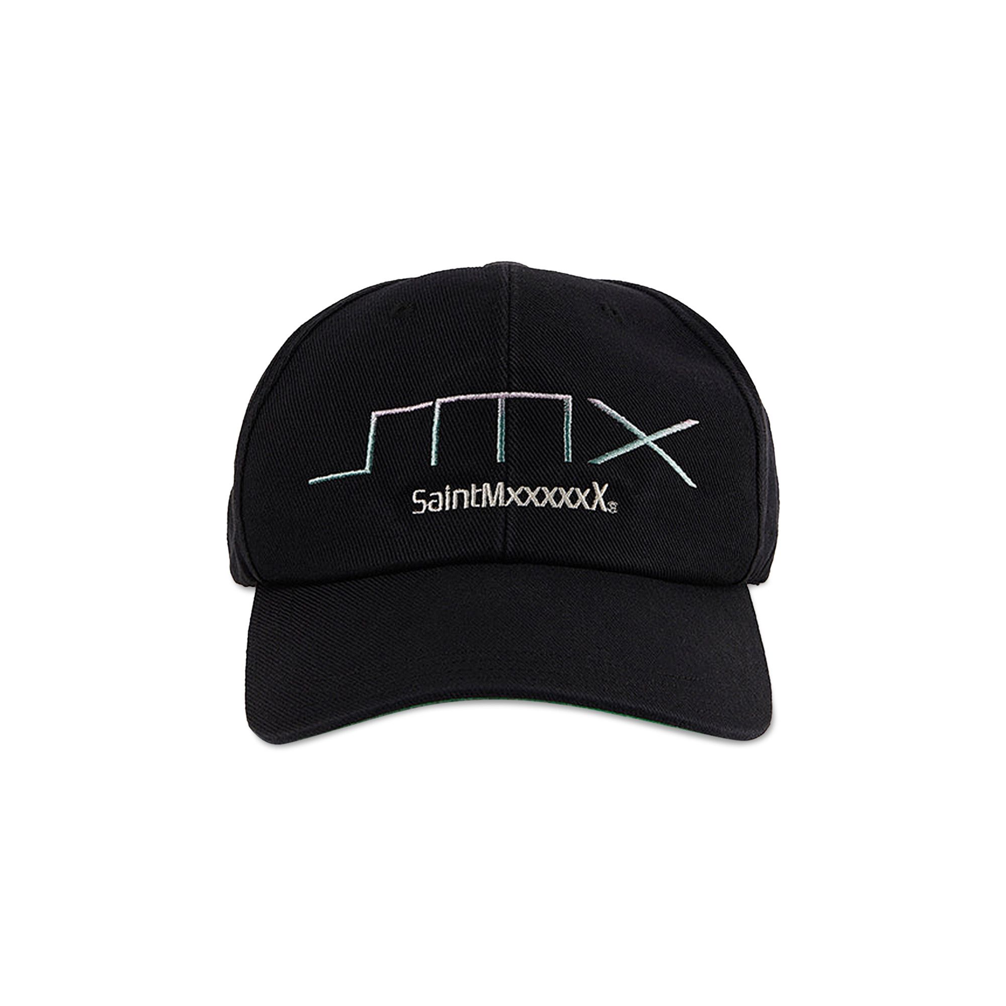 帽子 SAINT Mxxxxxx SMX6 Cap Black 24SS Saint Mxxxxxx Cap - Black | Garmentory