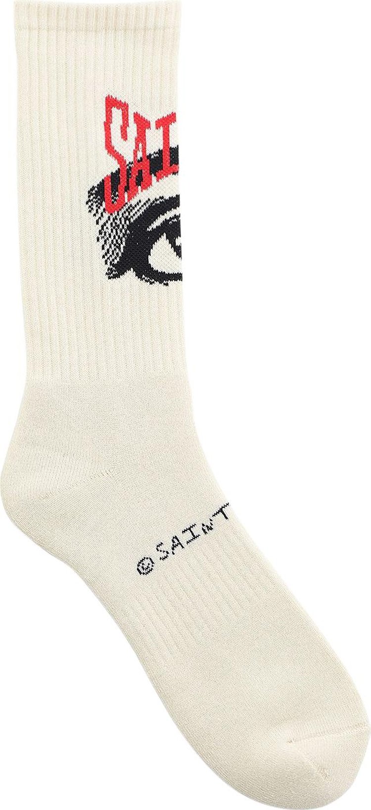 Saint Michael Eye Socks Cream