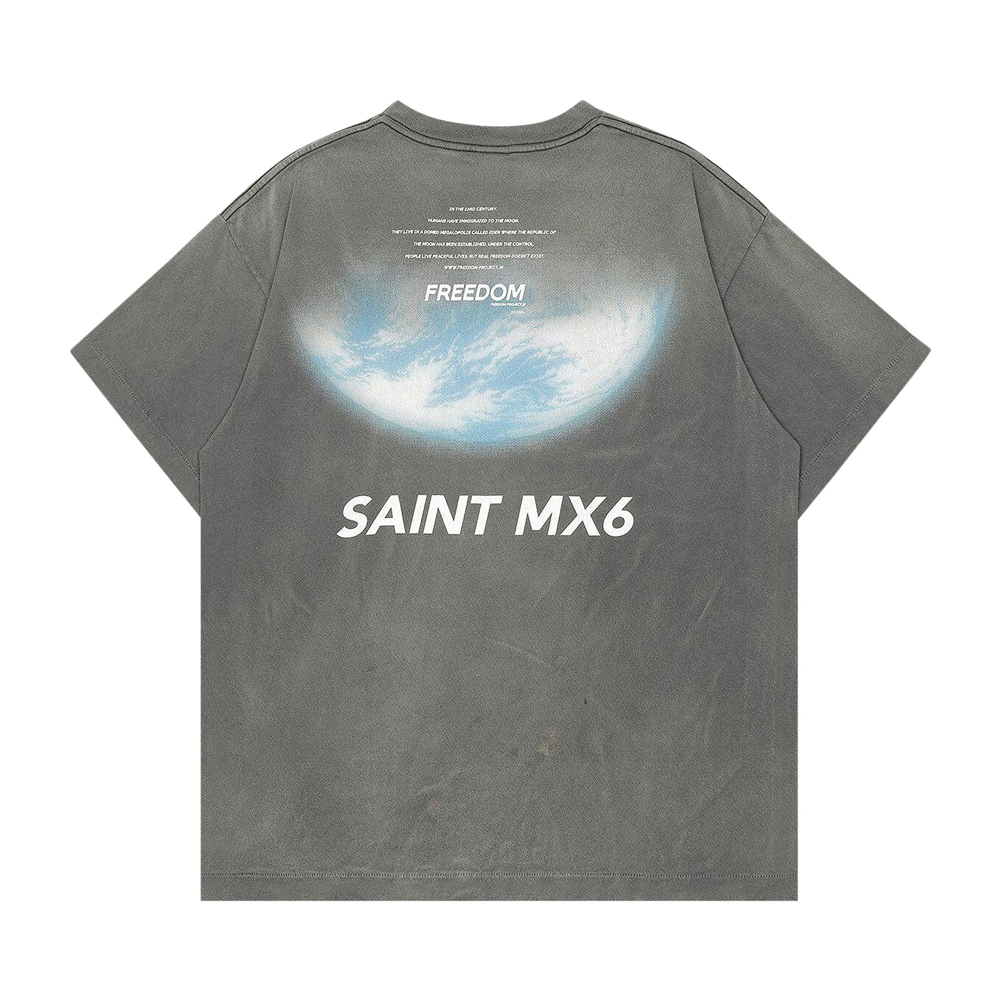 Buy Saint Michael Freedom Tee 'Black' - SM YS8 1111 C19 | GOAT