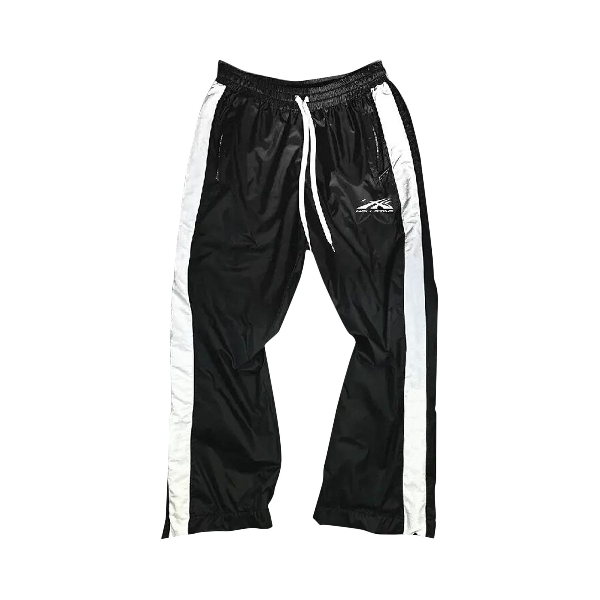 Black white track pants sales