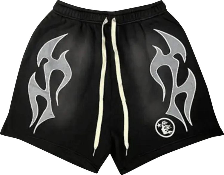 Hellstar Flame Shorts BlackGrey