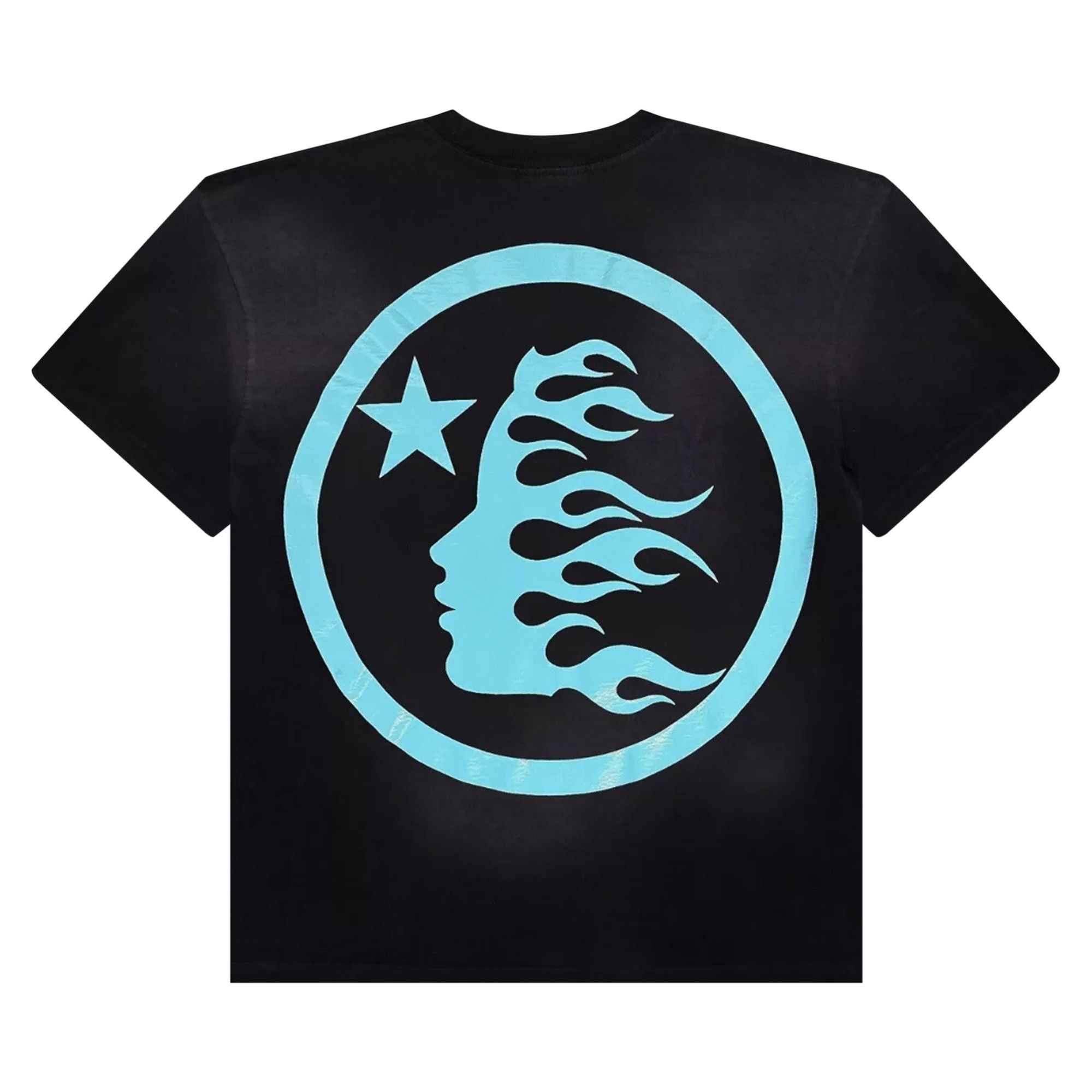 Buy Hellstar Classic Tee 'Black/Aqua Blue' - 9357 1SS240103CT BLAB