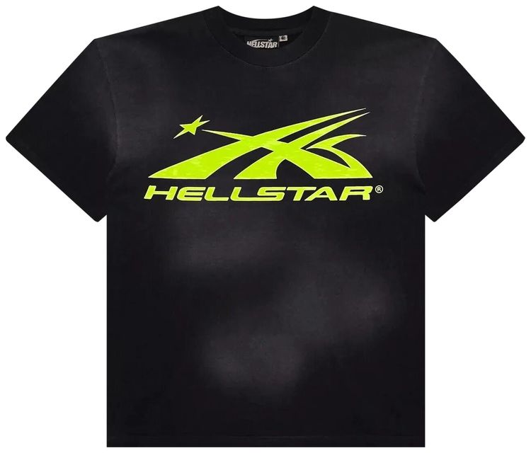 Hellstar Classic Tee BlackNeon Green