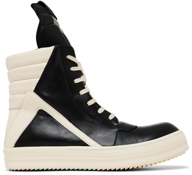 Rick Owens Luxor Geobasket Black Milk