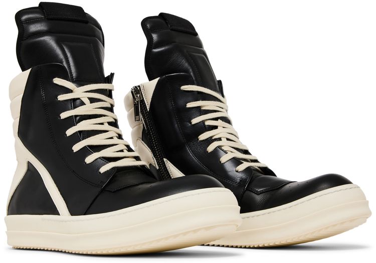 Rick Owens Luxor Geobasket Black Milk