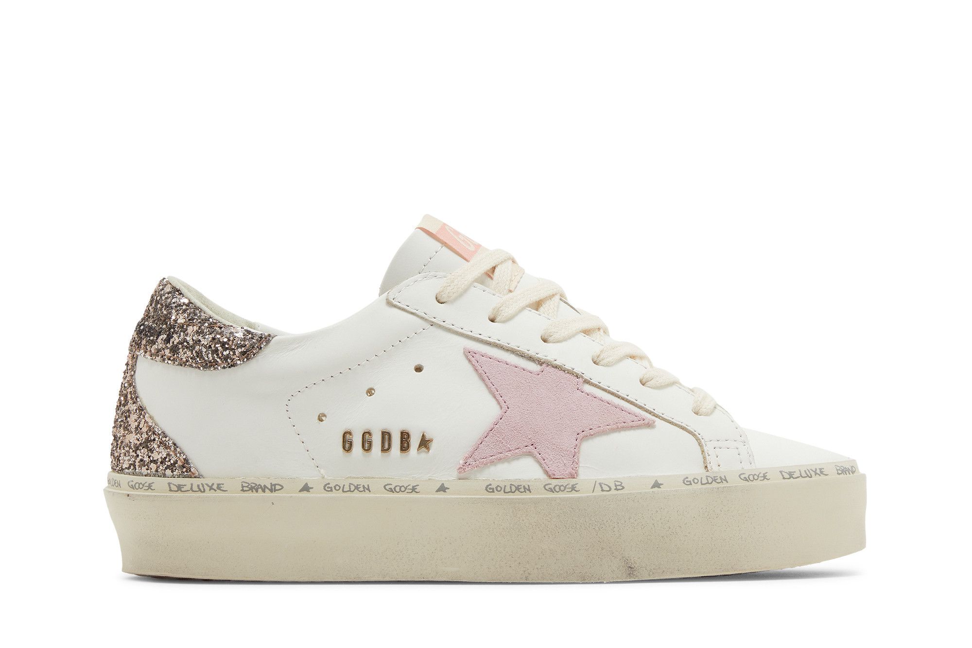 Buy Golden Goose Wmns Hi Star White Antique Pink Glitter GWF00119 F005335 11696 GOAT CA