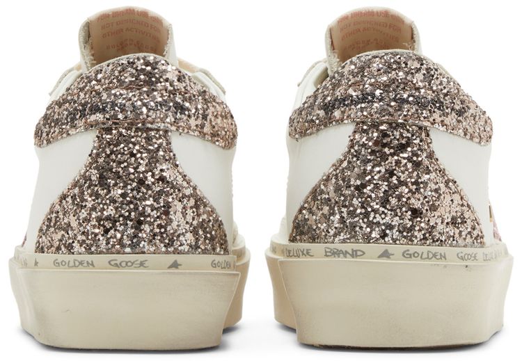 Golden Goose Wmns Hi Star White Antique Pink Glitter