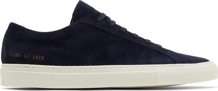 Common Projects Achilles Waxed Suede   Navy