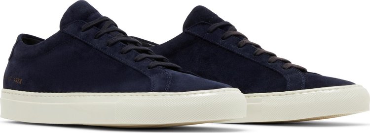 Common Projects Achilles Waxed Suede   Navy