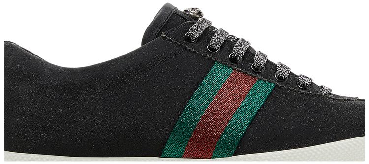 Gucci Glitter Web Stud Low Black