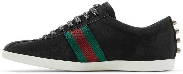 Gucci Glitter Web Stud Low Black