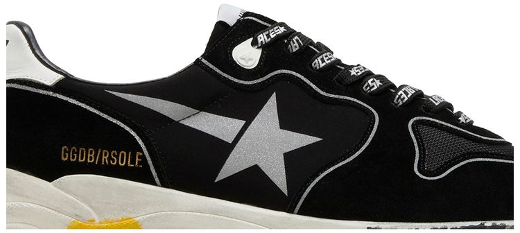 Golden Goose Running Sole Black Silver