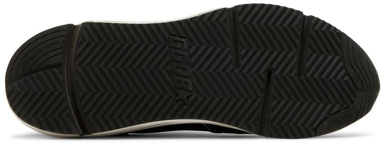 Golden Goose Running Sole Black Silver