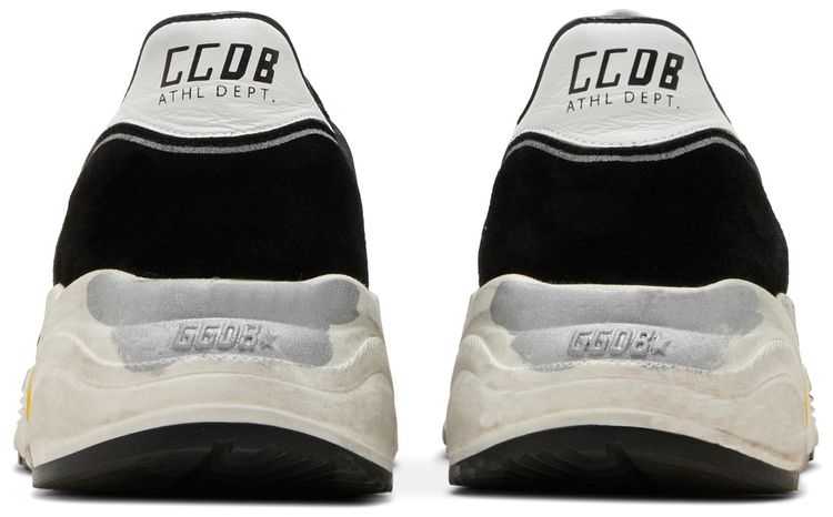 Golden Goose Running Sole Black Silver