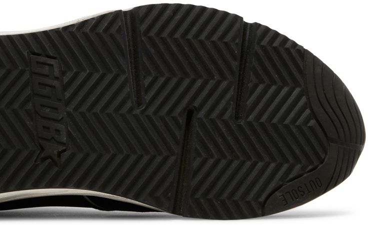 Golden Goose Running Sole Black Silver