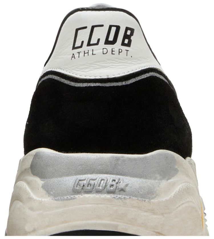 Golden Goose Running Sole Black Silver