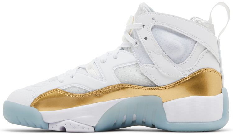 Air Jordan Wmns Jumpman Two Trey White Metallic Gold