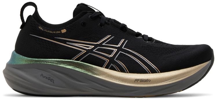 Asics Gel Nimbus 26 Platinum Black Champagne