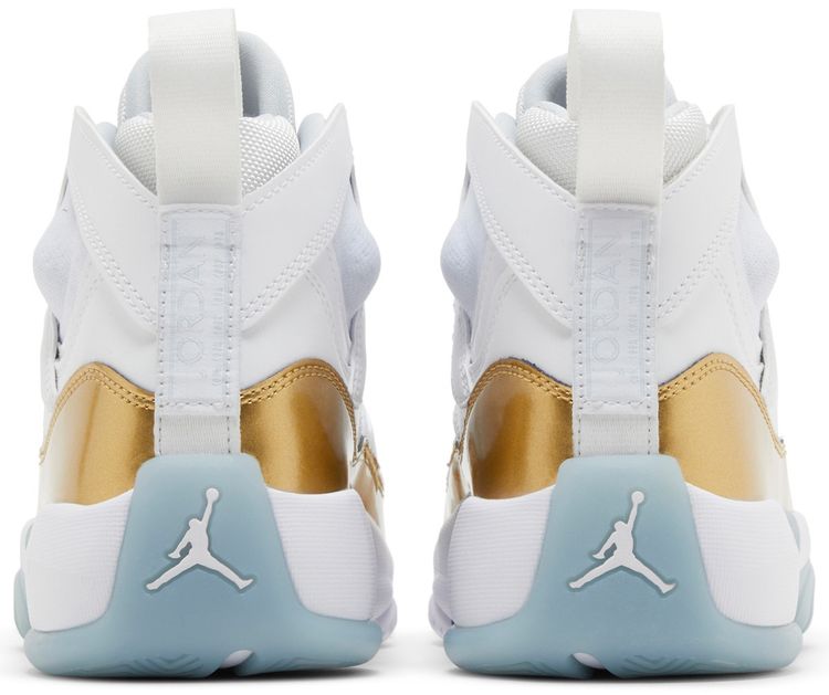 Air Jordan Wmns Jumpman Two Trey White Metallic Gold