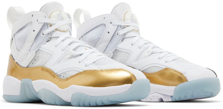 Air Jordan Wmns Jumpman Two Trey White Metallic Gold