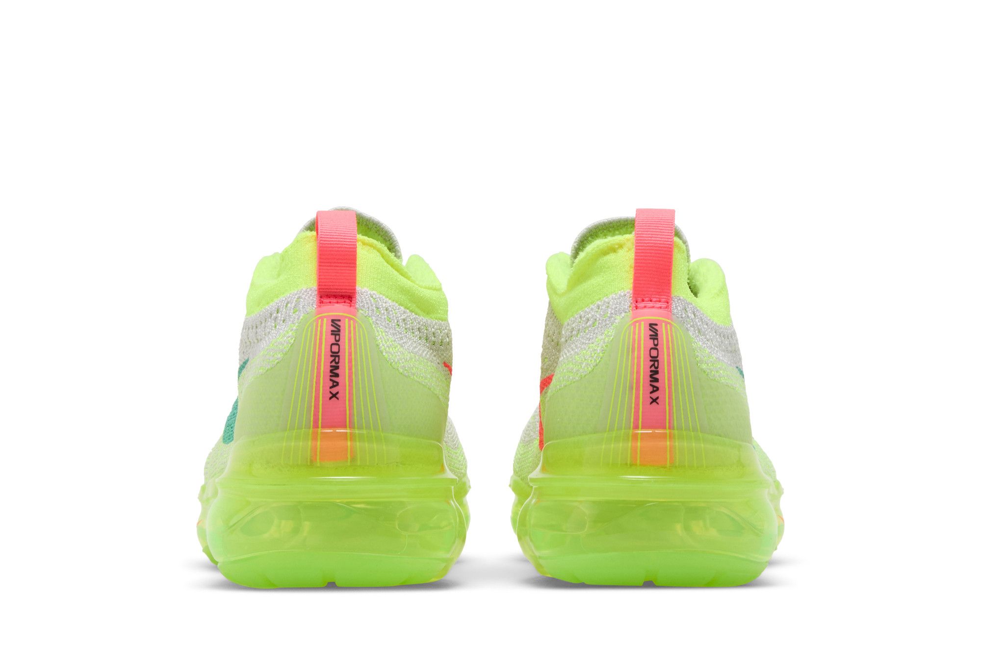 lime green and pink vapormax