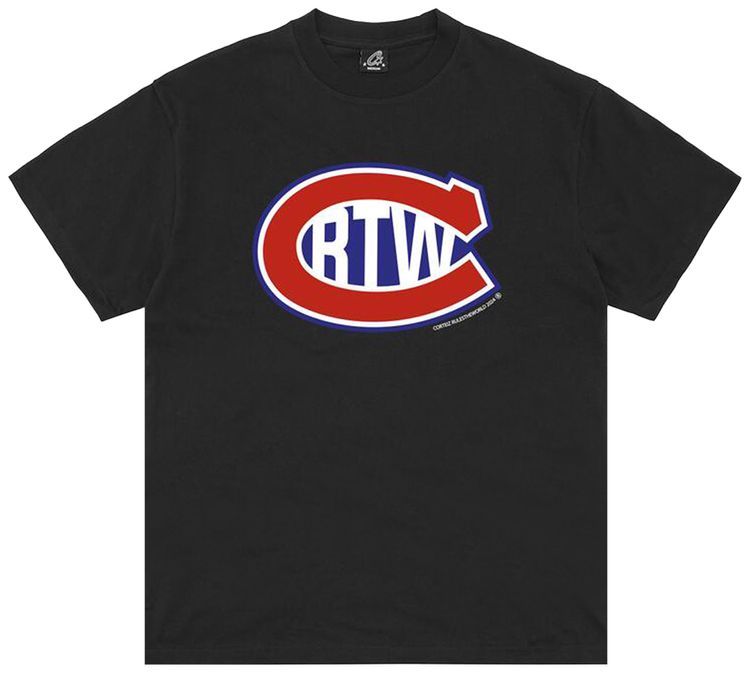 Corteiz C In RTW Tee New Blank Black