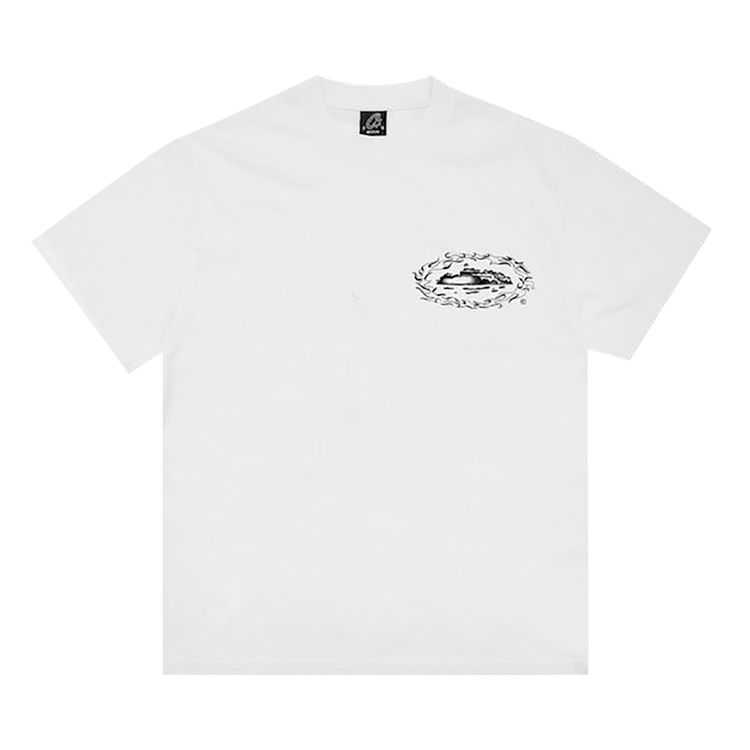 Corteiz Firey Alcatraz Tee New Blank White