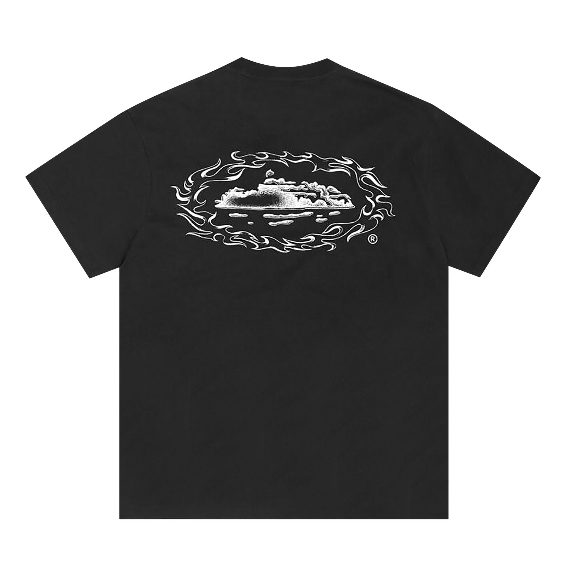 Size m Corteiz Firey Alcatraz Tee *New Blank* 'Black'