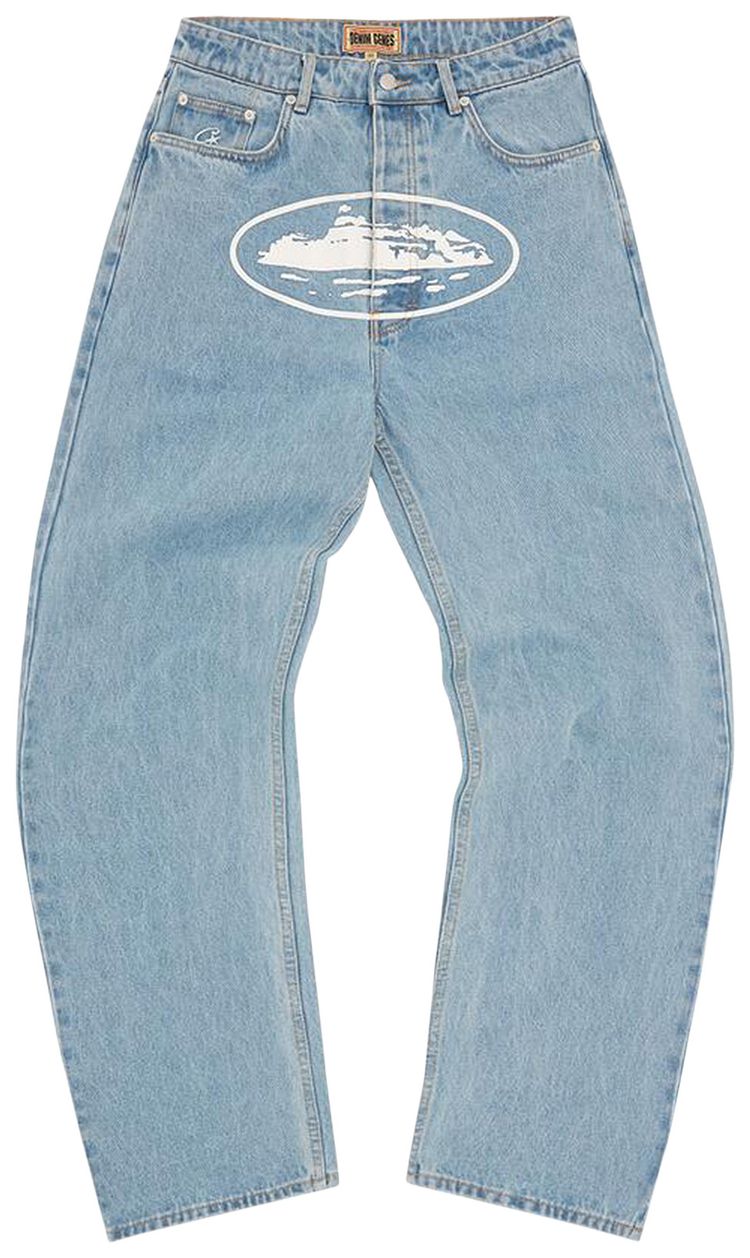 Corteiz Alcatraz Baggy Jeans Stonewash