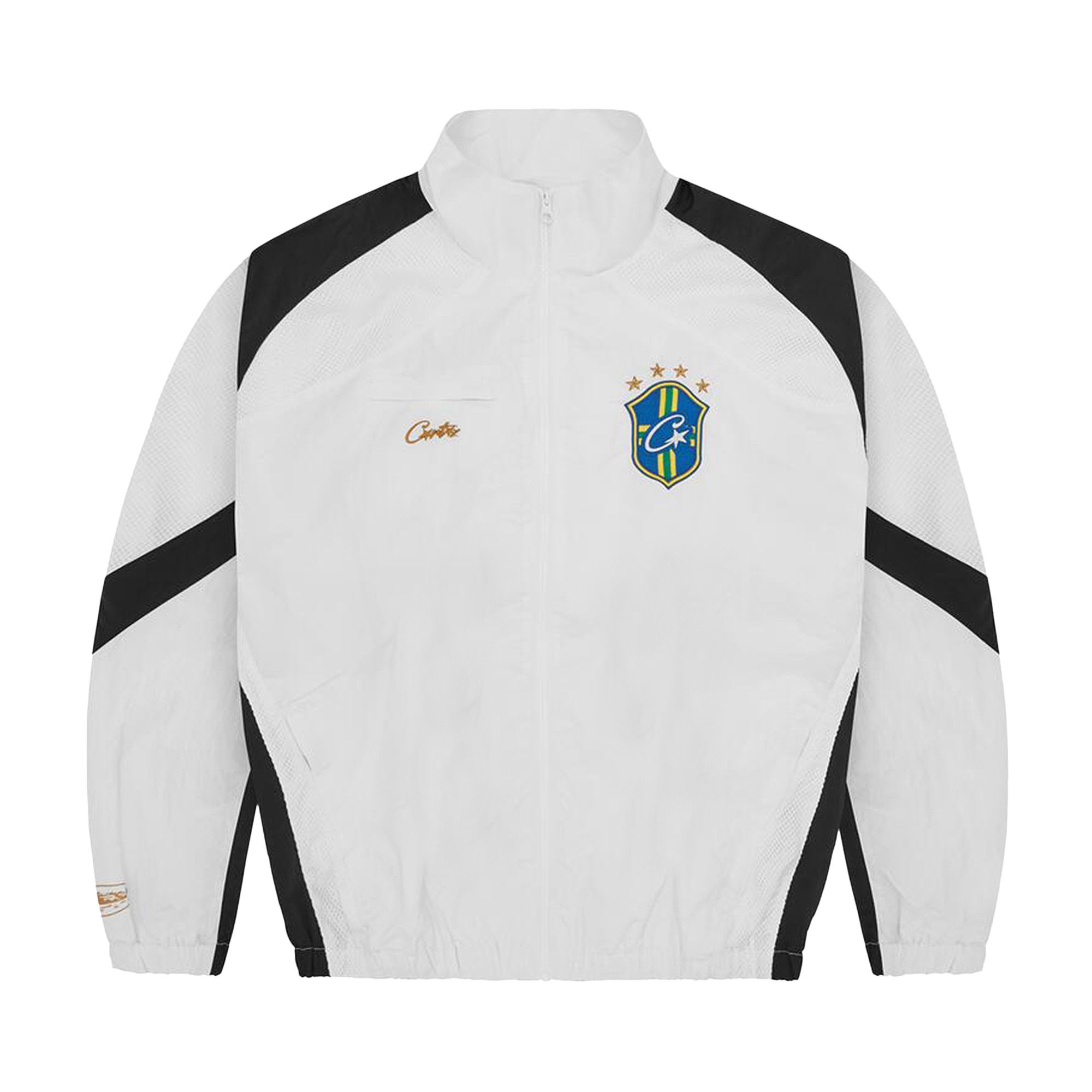 Buy Corteiz Brasil Olympic Shuku Jacket 'White/Black' - 7892
