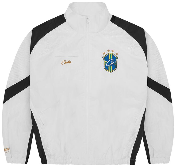 Corteiz Brasil Olympic Shuku Jacket WhiteBlack