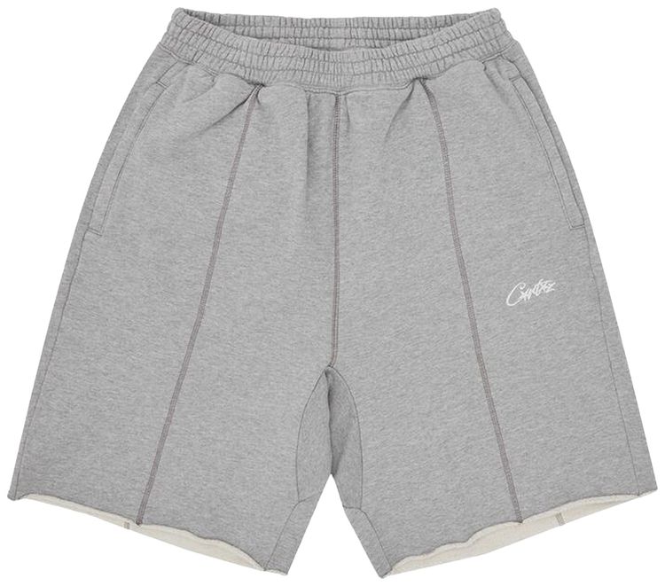 Corteiz HMP Raw Hem Shorts Heather Grey