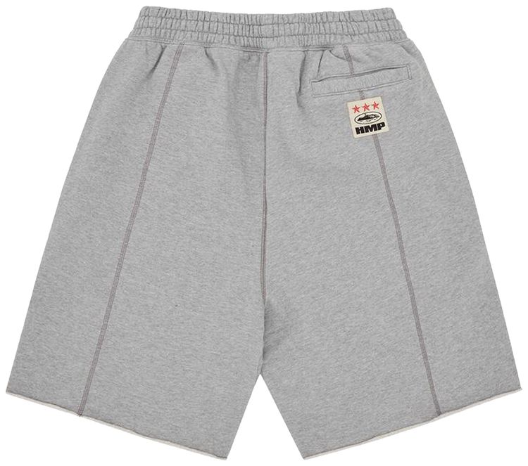Corteiz HMP Raw Hem Shorts Heather Grey