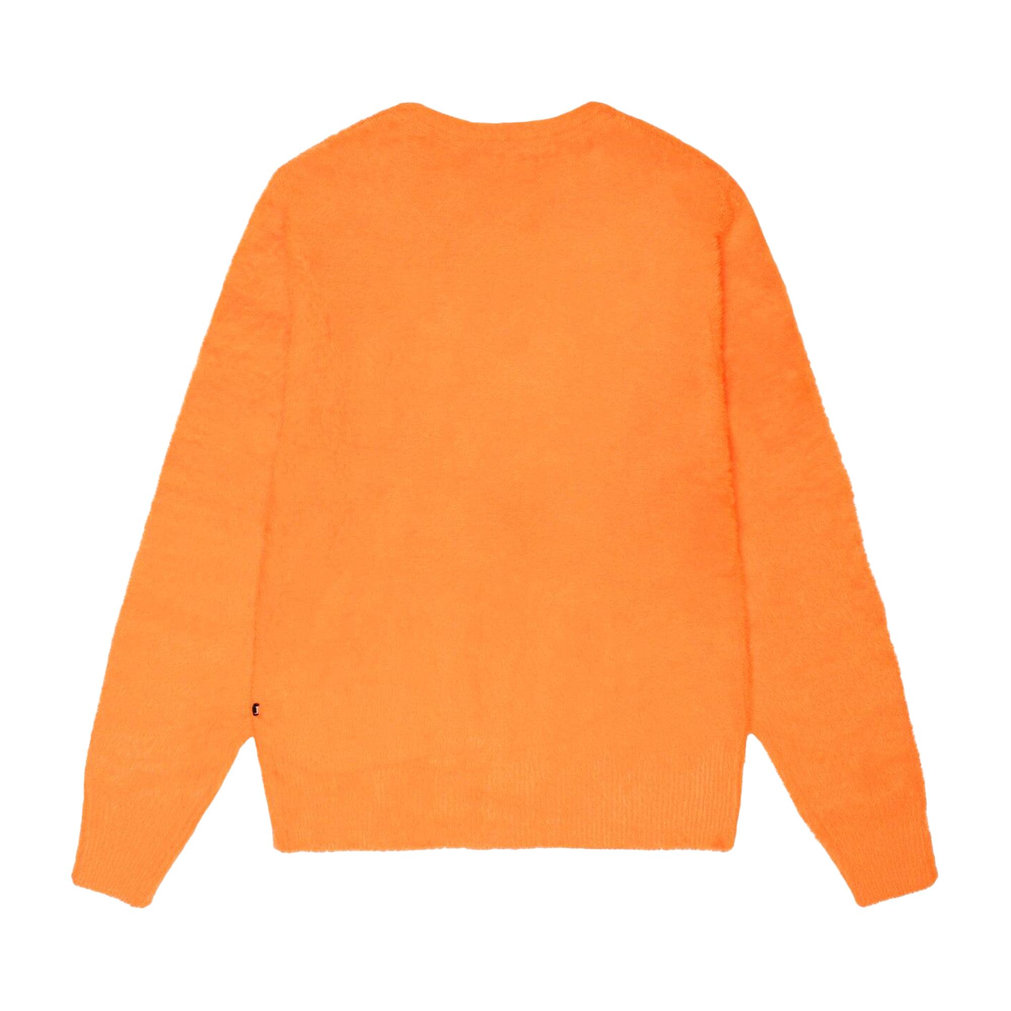 Orange shaggy cardigan 2025